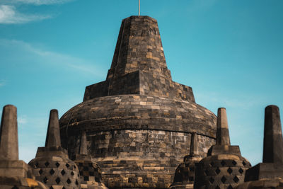 Low angle view of historical building against sky