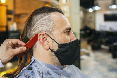 Portrait of man working