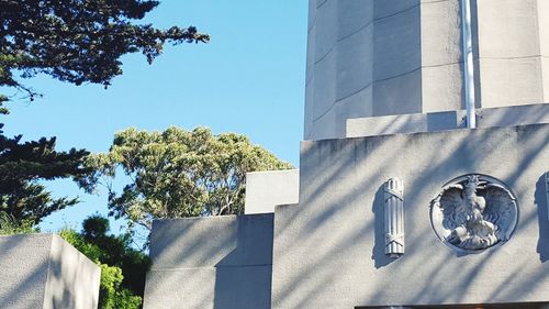 Low angle view of building against sky