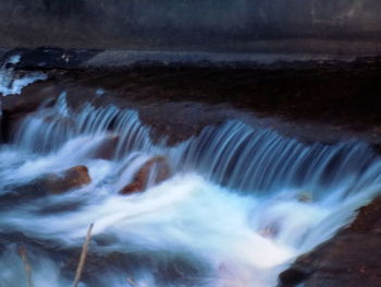 Close-up of waterfall