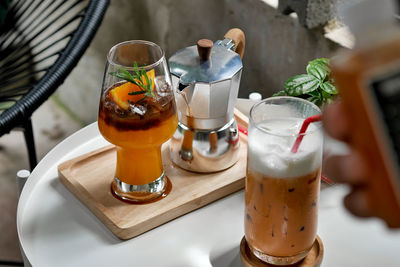 Close-up of drink on table