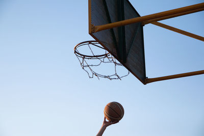 Basketball hoop shot