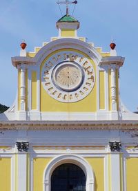 Low angle view of historical building