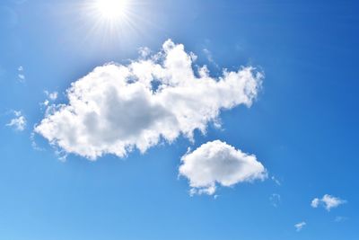 Low angle view of clouds in sky