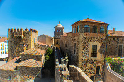 Medieval town of caceres cityscape