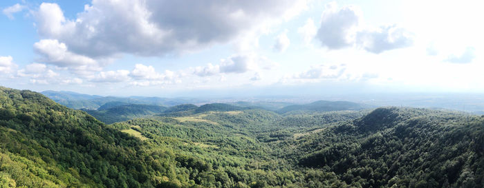 Panoramic view of landscape against sky