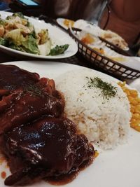 Close-up of food in plate