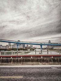 Railway tracks against sky