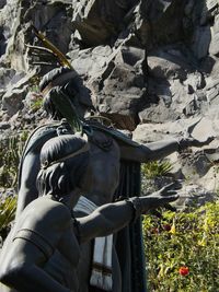 Statue against clear sky