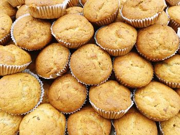 Full frame shot of cupcakes