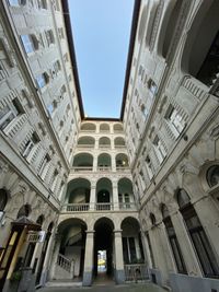 Low angle view of historical building against sky