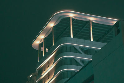 Low angle view of spiral staircase