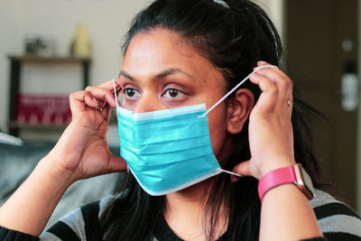 Close-up portrait of a teenage girl