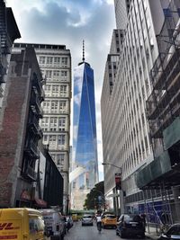 Low angle view of modern building