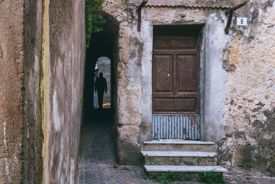 Entrance of old building