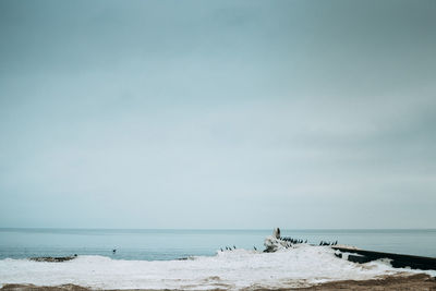 Scenic view of sea against sky