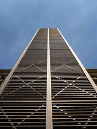 Low angle view of modern building against sky