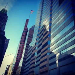 Low angle view of modern buildings