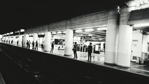 Railroad station platform