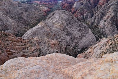 Full frame shot of rocks on mountain