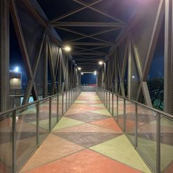 Empty corridor of building