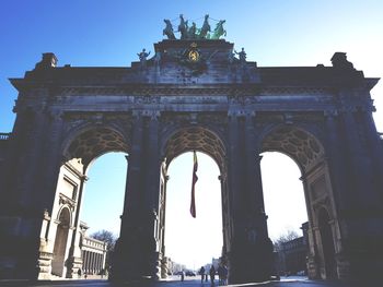 Low angle view of historical building