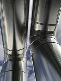 Close-up of smoke stacks