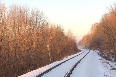 Road passing through landscape
