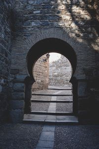 Archway of tunnel