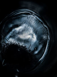 Close-up of raindrops on glass