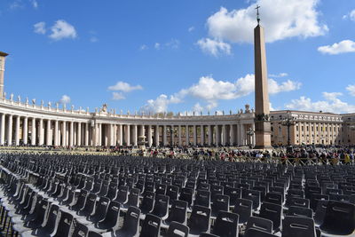 Group of people in front of building