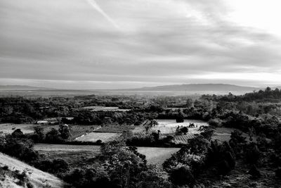 Scenic view of landscape against sky