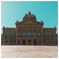 Facade of historical building