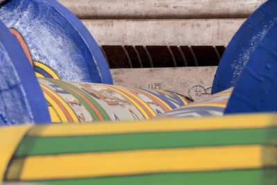 Close-up of multi colored paper
