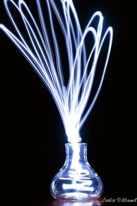 Close-up of light painting