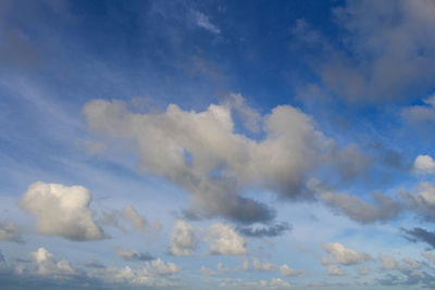 Low angle view of clouds in sky