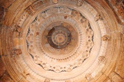 Close-up view of spiral staircase