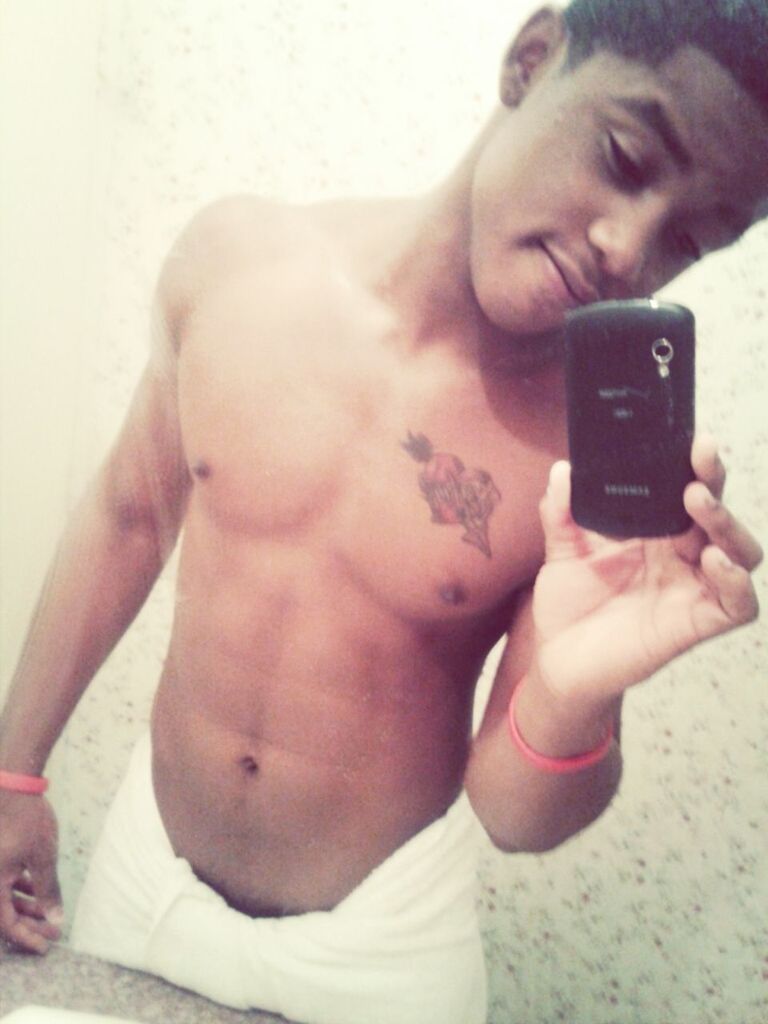 Out the shower!