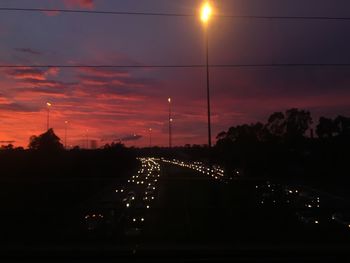 View of sky at sunset