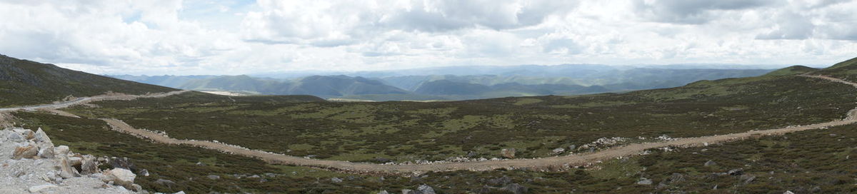Panoramic view of landscape against sky