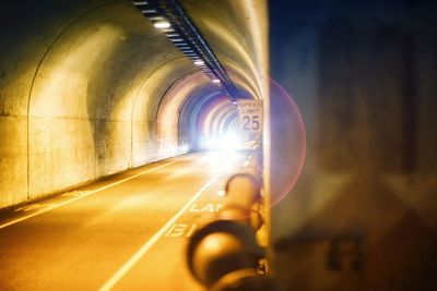 Illuminated tunnel