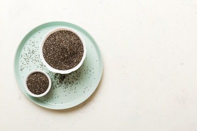 Directly above shot of coffee on table