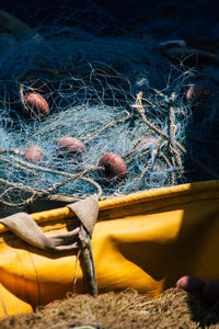 Fishing net on beach