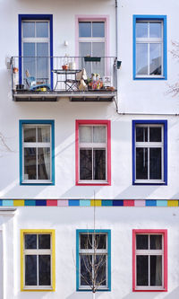 Glass window of building