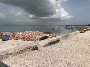 Scenic view of sea against sky