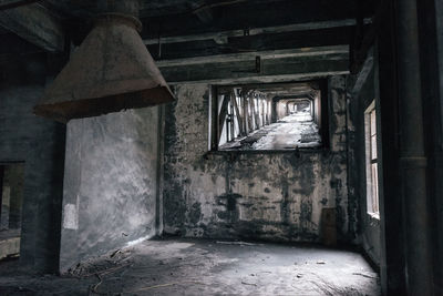 Interior of abandoned house