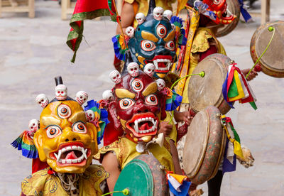 Close-up of toys sculpture