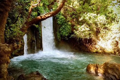 River flowing through rocks