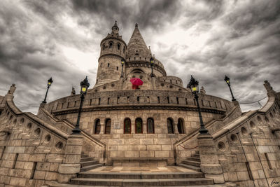 Low angle view of building against sky