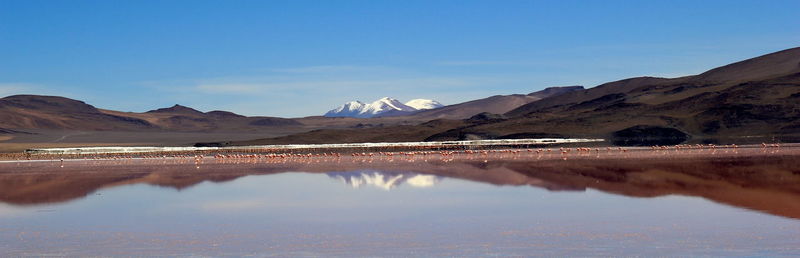 Panoramic view of lake against sky